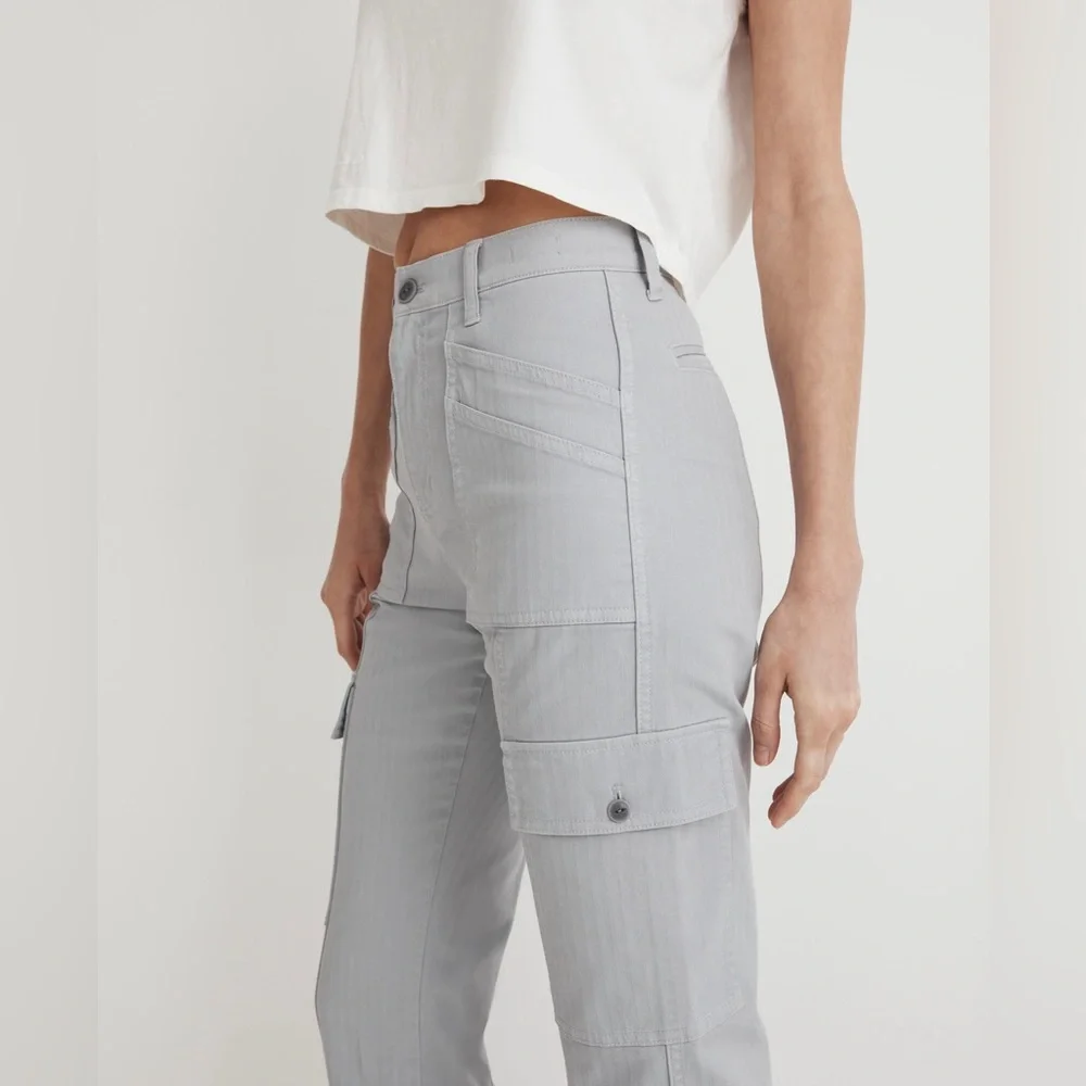 Madewell The Garment Dyed Straight 90s Cargo Pants Size 25 - Picture 3 of 16